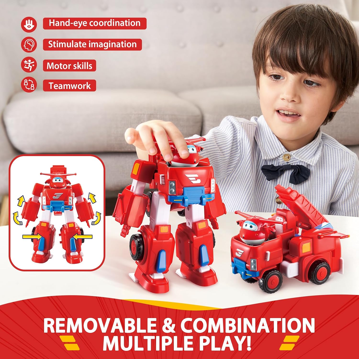 Detalle de Super Wings Macchinine Giocattolo 18cm per bambini