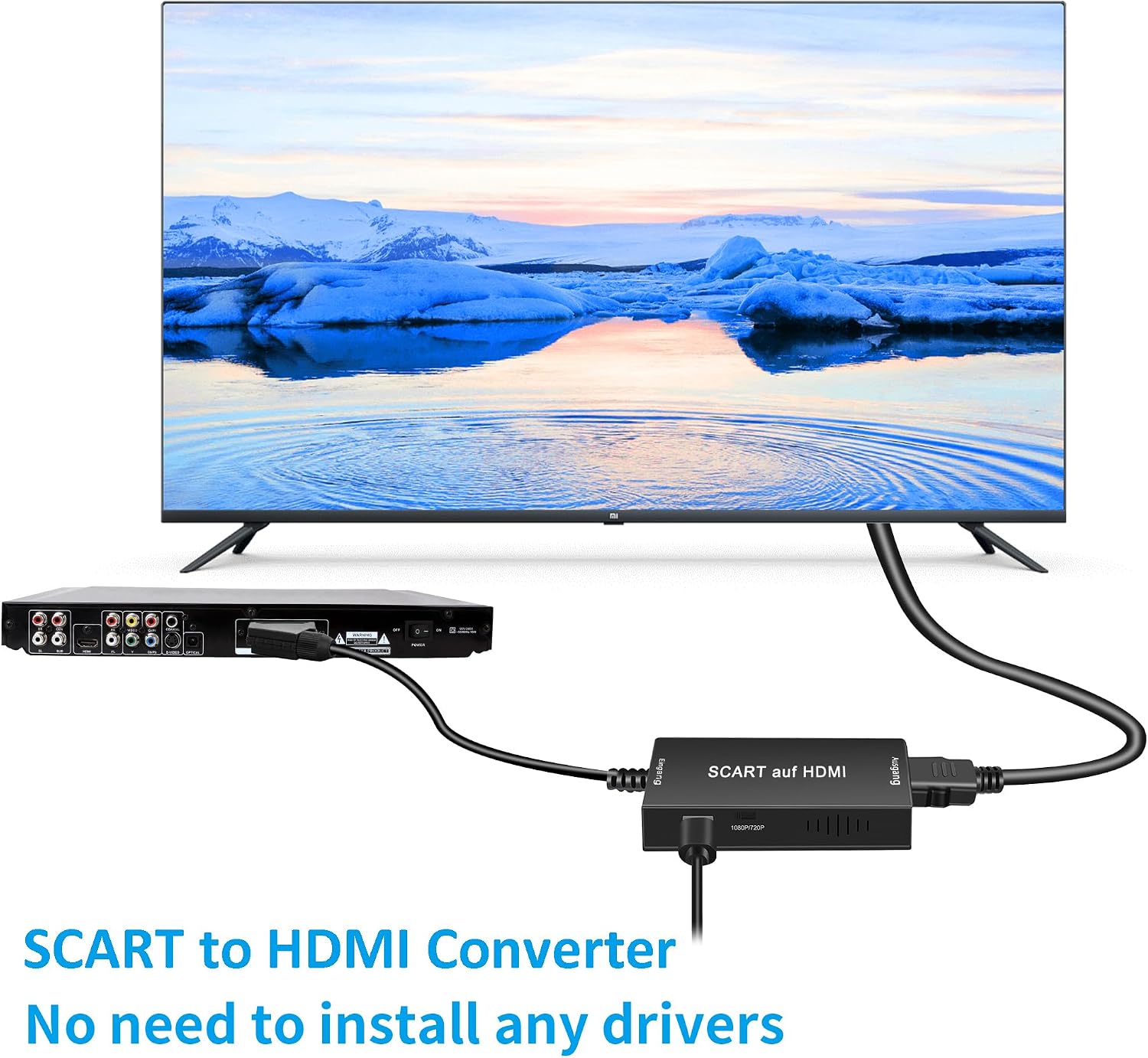 Detalle 2 de uhddadi Scart auf HDMI Konverter 1080P