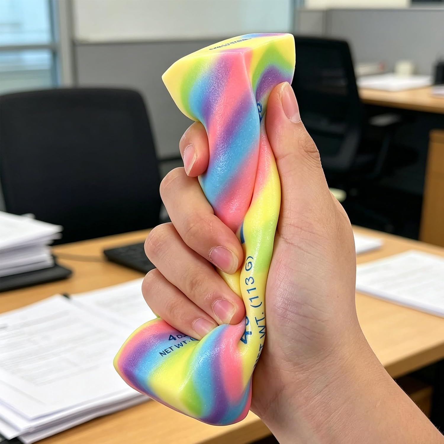 Detalle de DLKAHF Butter Stick Fidget Toy, Slow-Rebound TPR Squishy for Desk Breaks
