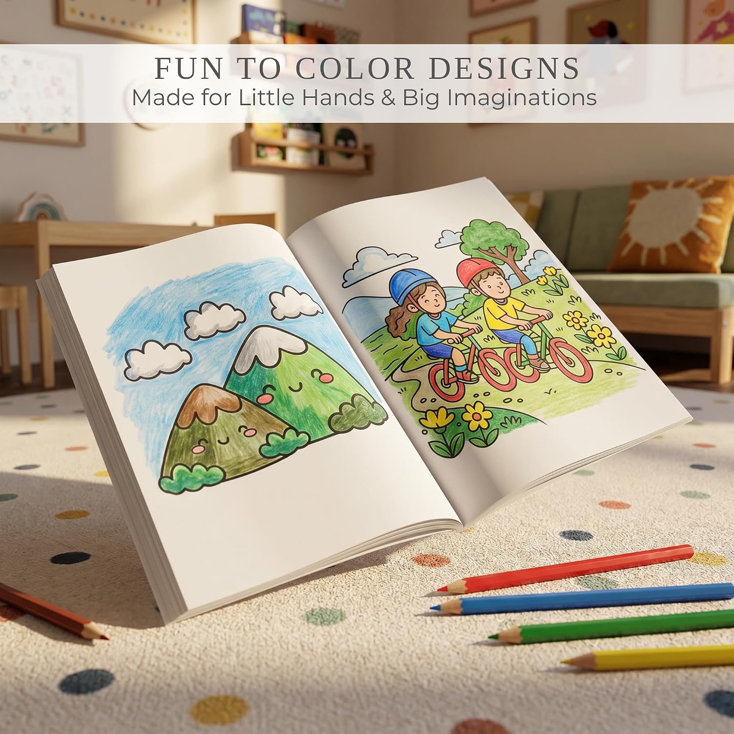 Detalle 2 de ZICOTO zic-tcoloringb-edu_25-228 Coloring Book Set, 3 Books, 66 Sheets