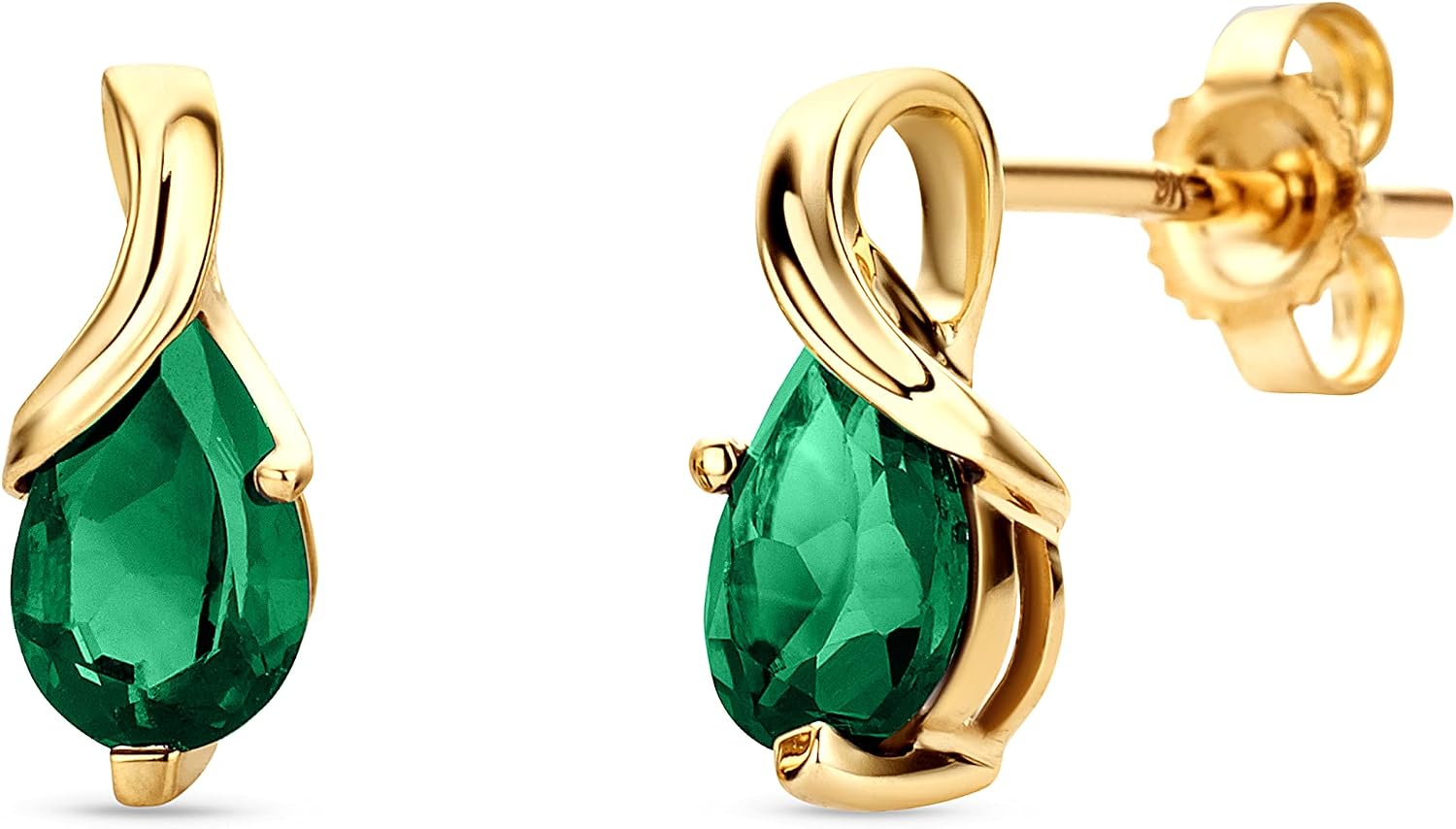 Detalle de Orovi Pendientes gota oro 9 quilates