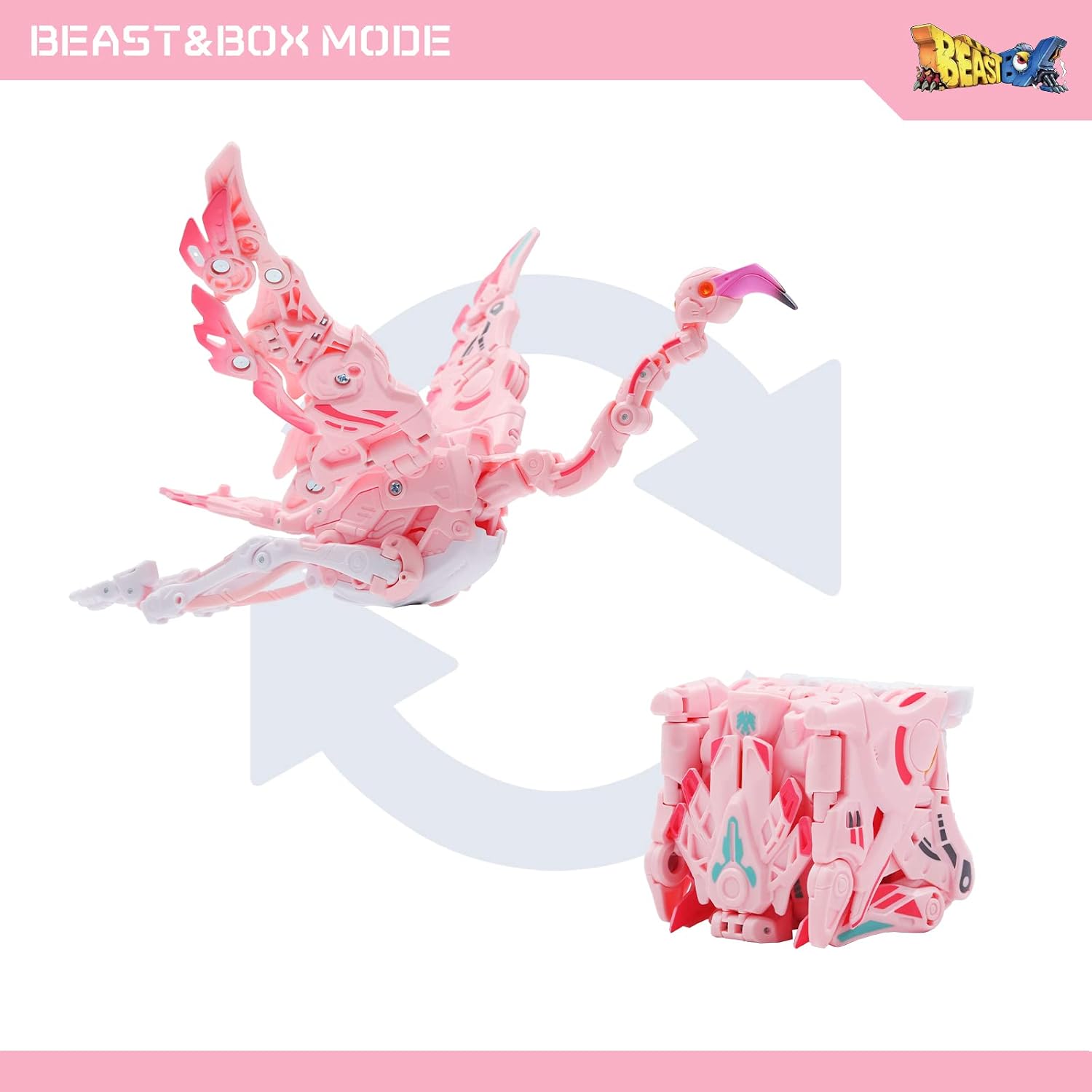 Thumbnail 2 de 52TOYS Beastbox BB-53 Floyd: Deformation Toy with Mecha Crane and Cube