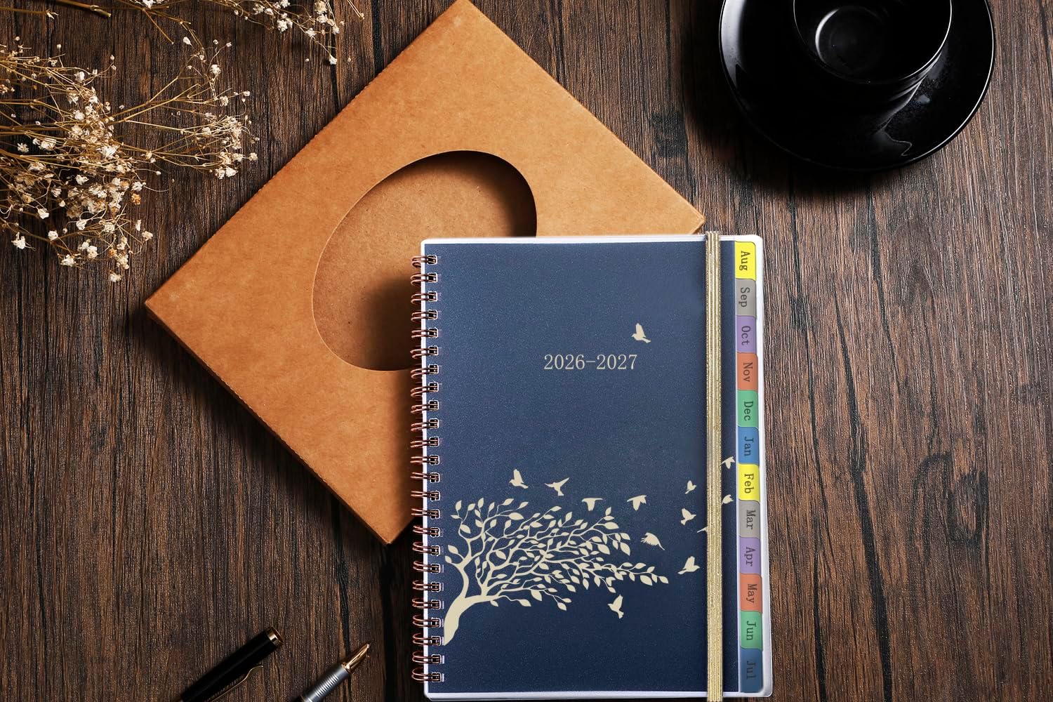 Detalle de Academic Diary 2026-2027 Week to View A5: Weekly & Monthly Planner for School, Work & Family