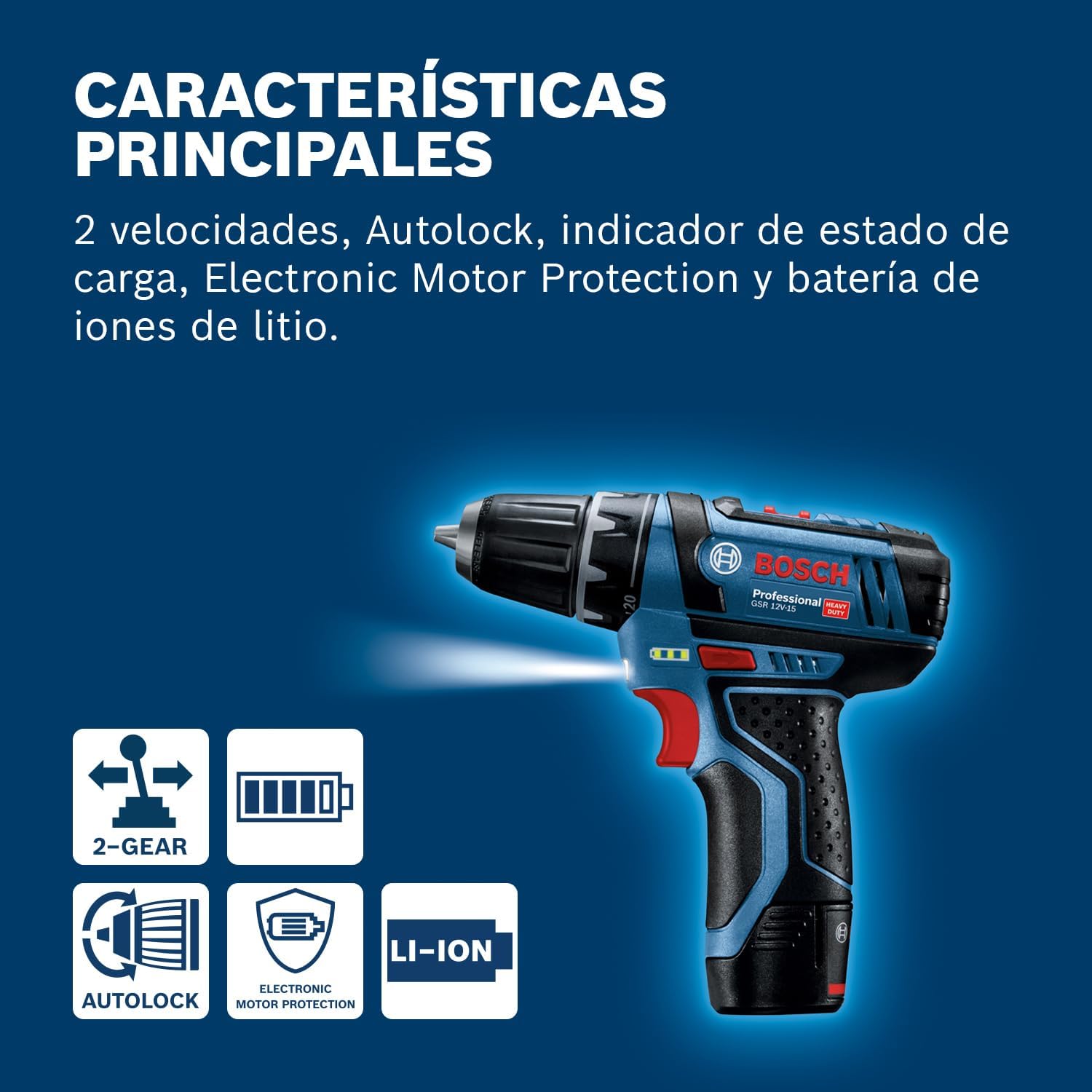 Thumbnail 5 de Bosch Professional GSR 12V-15 - Atornillador a batería