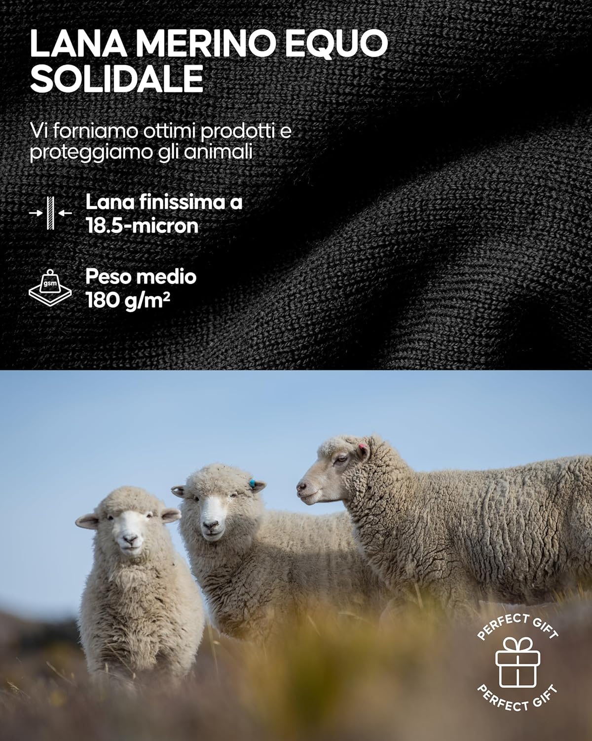 Detalle de DANISH ENDURANCE Maglia Termica Donna in Lana Merino a Manica Lunga per Sci, Trekking ed Escursionismo