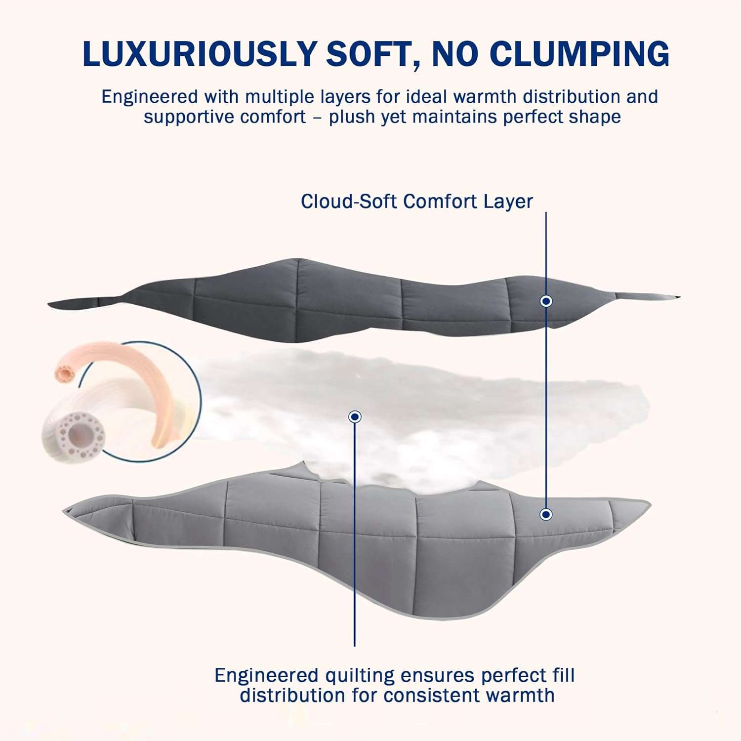 Thumbnail 2 de HIG 2-Piece Grey Reversible Coverless Duvet Set (Single 135 x 200cm) – 10.5 Tog, OEKO-TEX Certified