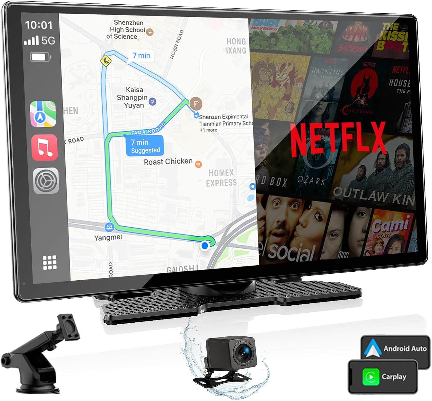 Detalle de Volam 9" Carplay Screen with Wireless Android Auto