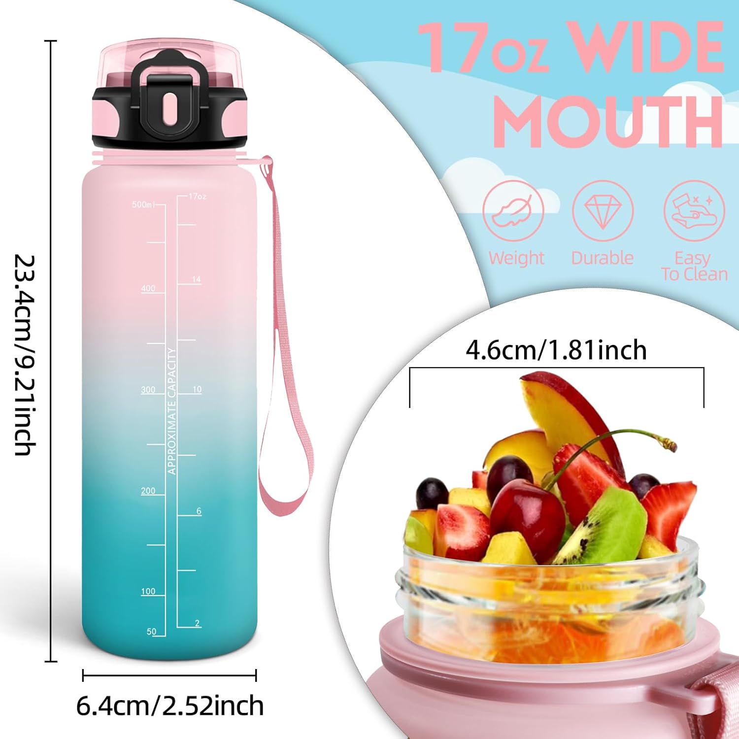 Thumbnail 2 de Motswedi Botella Agua 500ML libre de BPA