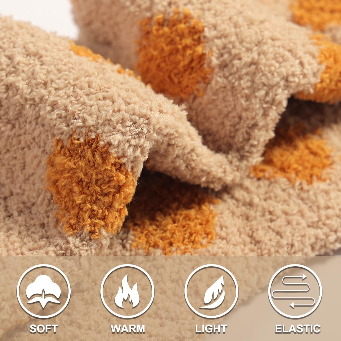 Thumbnail 6 de Toes Home Fuzzy Socks for Women, 6 Pairs of Cozy Microfiber Slipper Socks