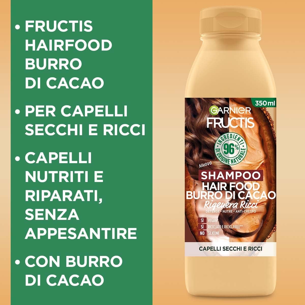 Detalle 2 de Fructis hair food sh cocoa 350 ml shampooing nourrissant