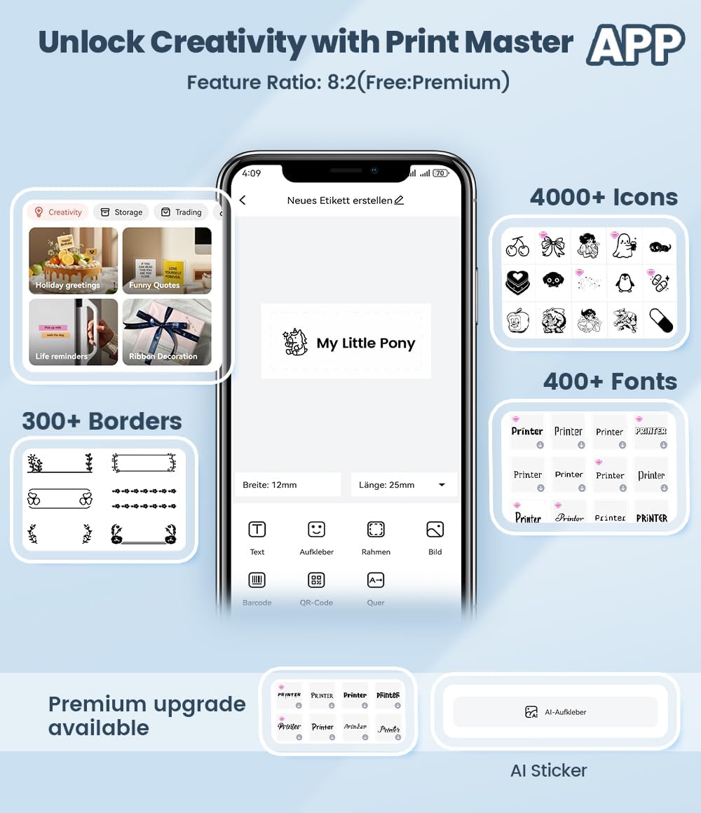 Thumbnail 5 de Phomemo P12 stampante etichette 12 mm 🖨️
