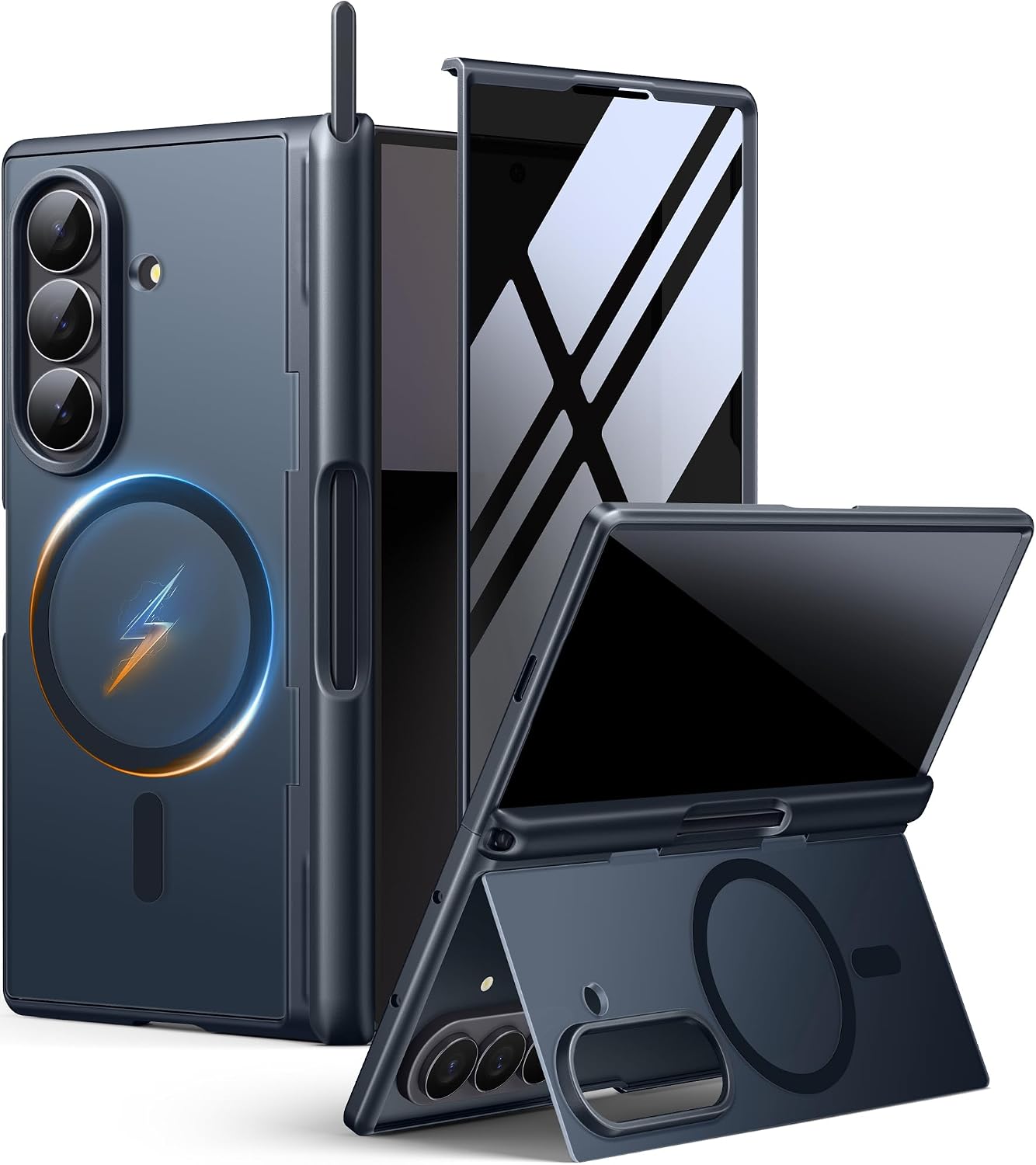 Detalle de MOBOSI Galaxy Z Fold 8 Ultra Case with Stylus, MagSafe, Privacy Screen and Stand
