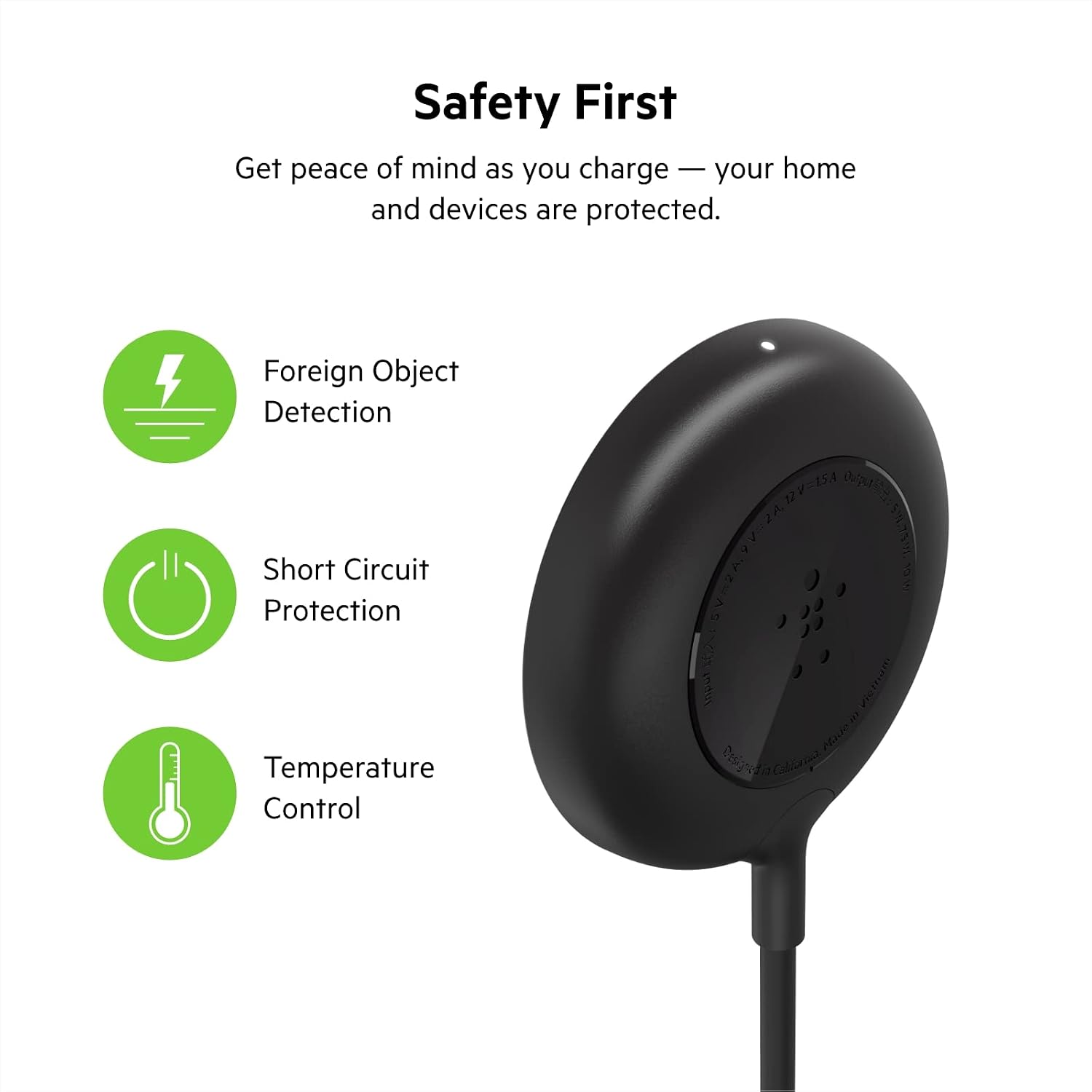 Detalle de Belkin wireless charger with 2 m cable