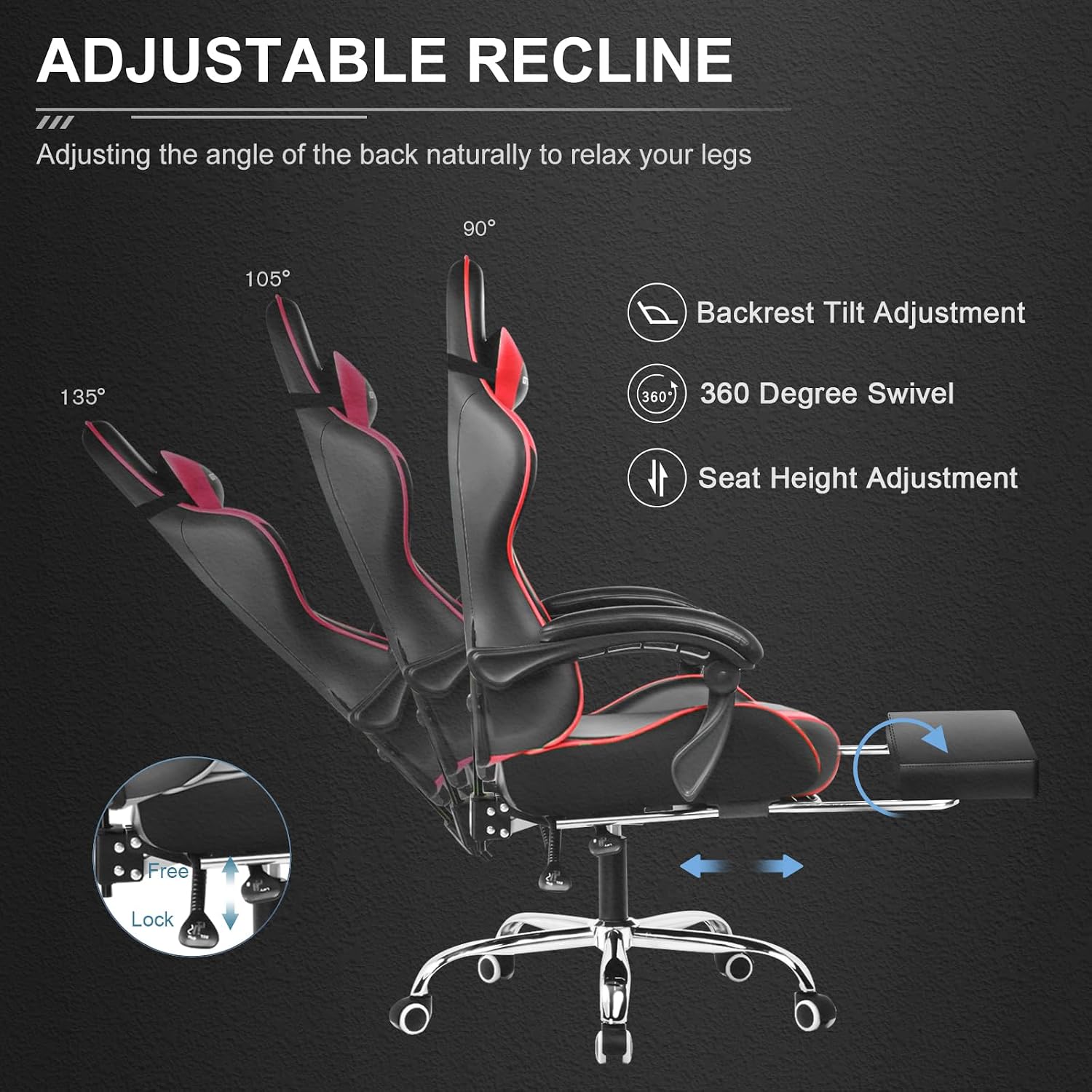 Thumbnail 5 de GTPLAYER Silla Gaming Ergonómica con Masajeador