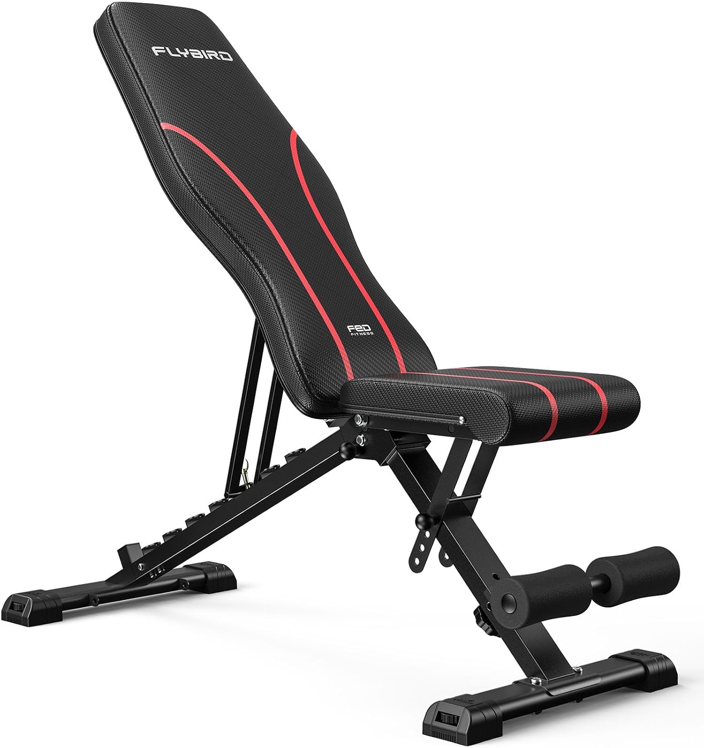 Detalle de FLYBIRD 99 Adjustable Weight Bench, Foldable, 96 Settings, 750-Lb Capacity