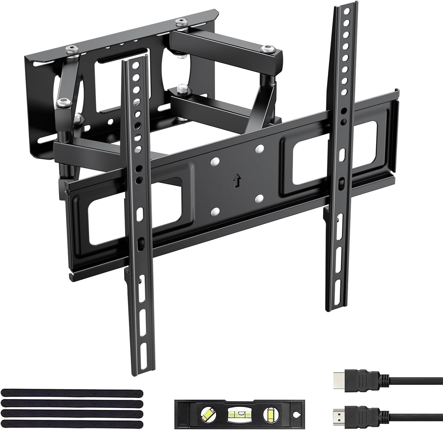 GRIFEMA GB1004-1 supporto TV a parete con doppio braccio, girevole e inclinabile (26–65 pollici, max VESA 400x400)