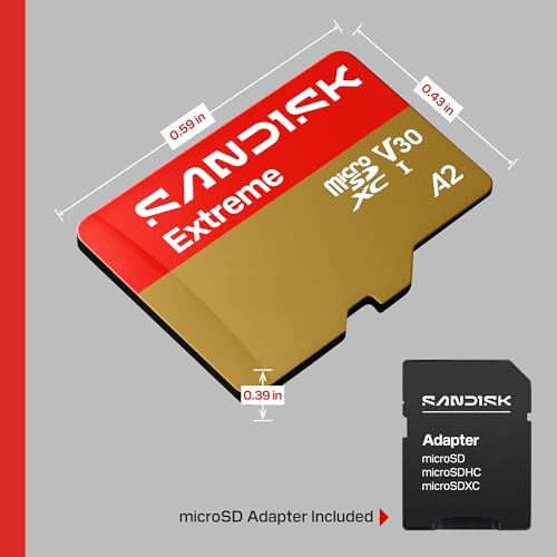 Thumbnail 8 de SanDisk Extreme Carte microSDHC UHS-I + SD Adapter, 256 Go