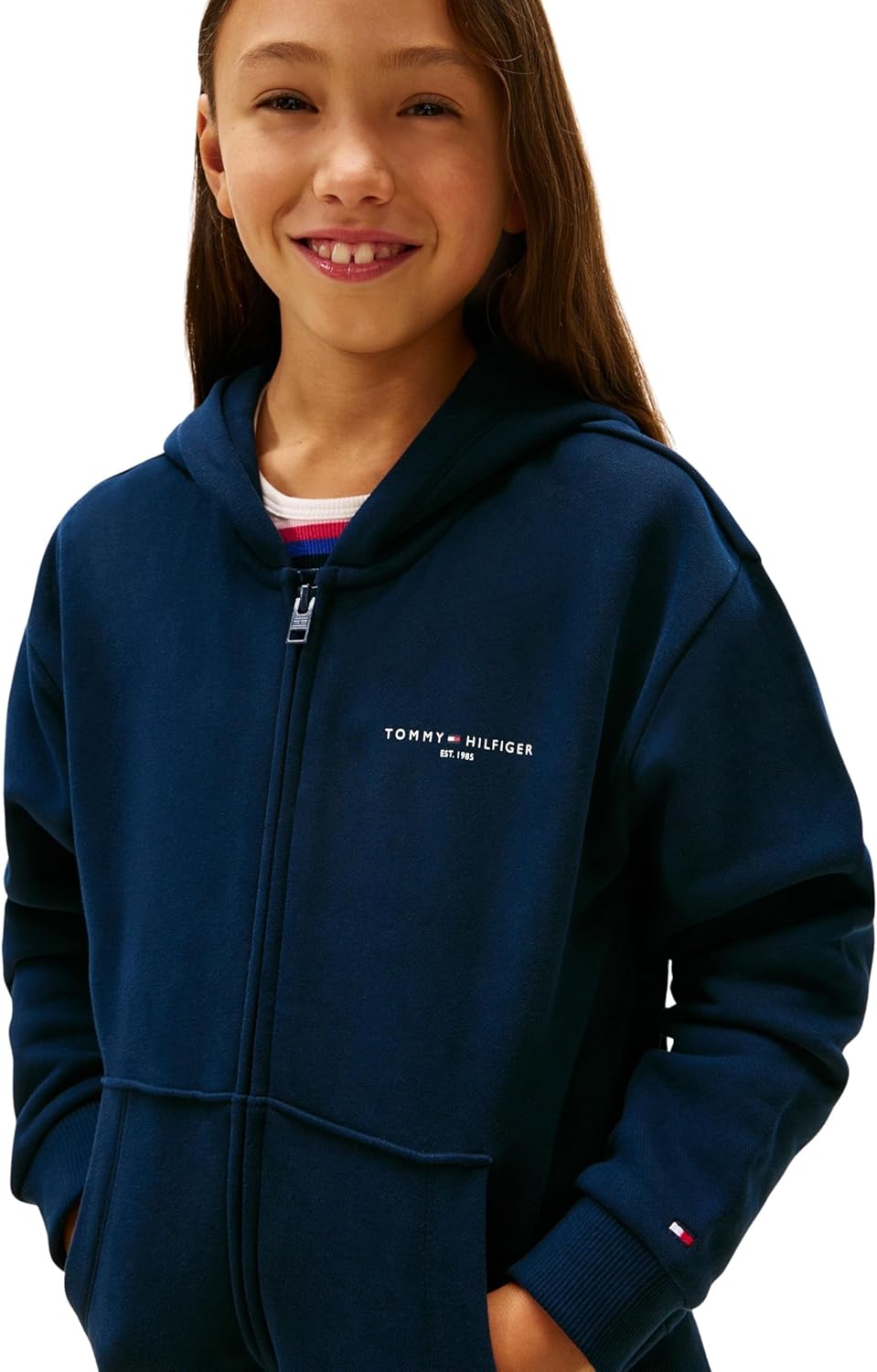 Thumbnail 4 de Tommy Hilfiger Mini Corp Zip Through Hoodie Ks0ks00726 – Felpa con Cappuccio Unisex