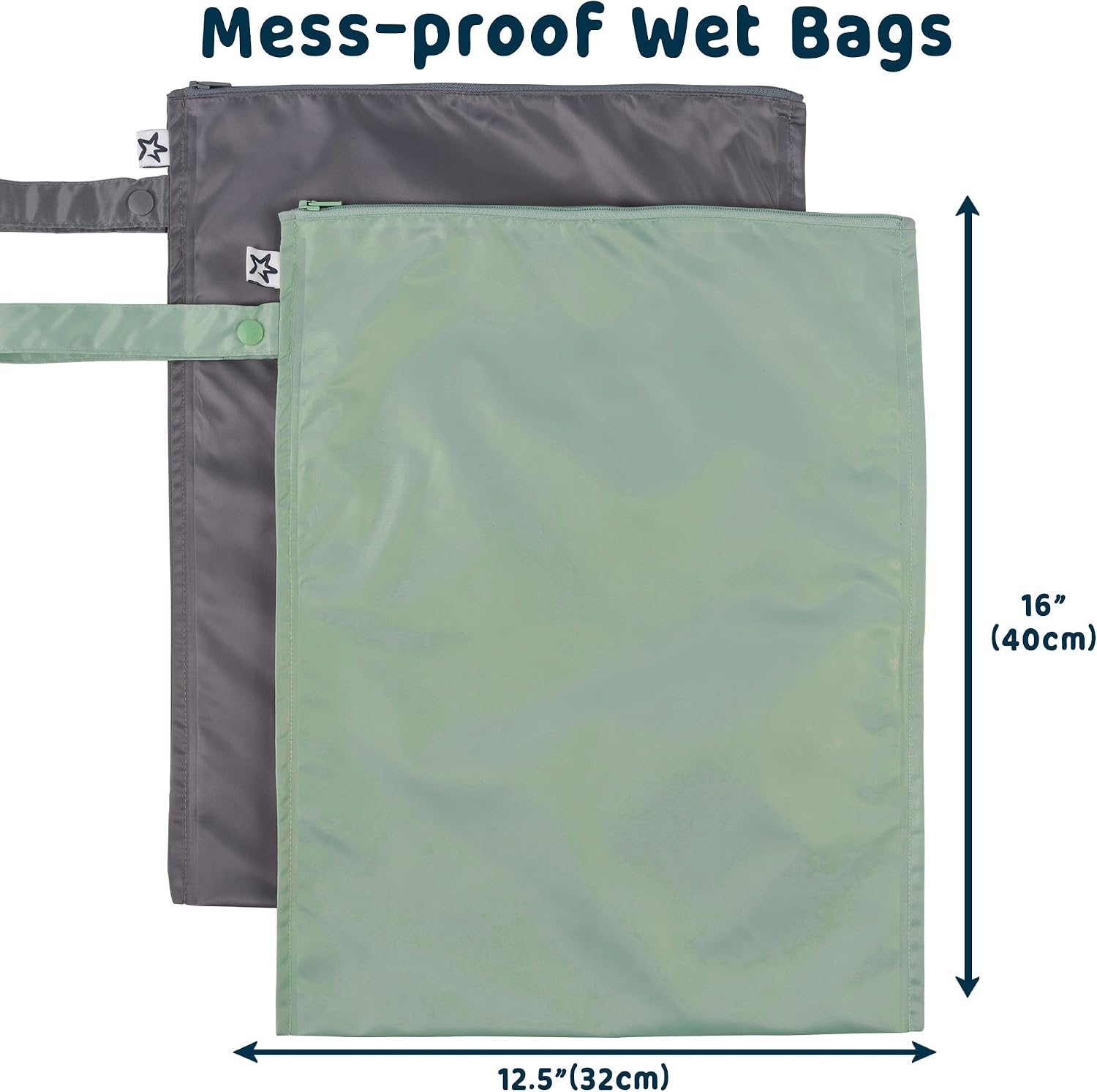 Thumbnail 3 de Tiny Twinkle Waterproof Wet Bag 2-Pack: Reusable Travel Bags for Wet Clothes, Diapers and Swimwear