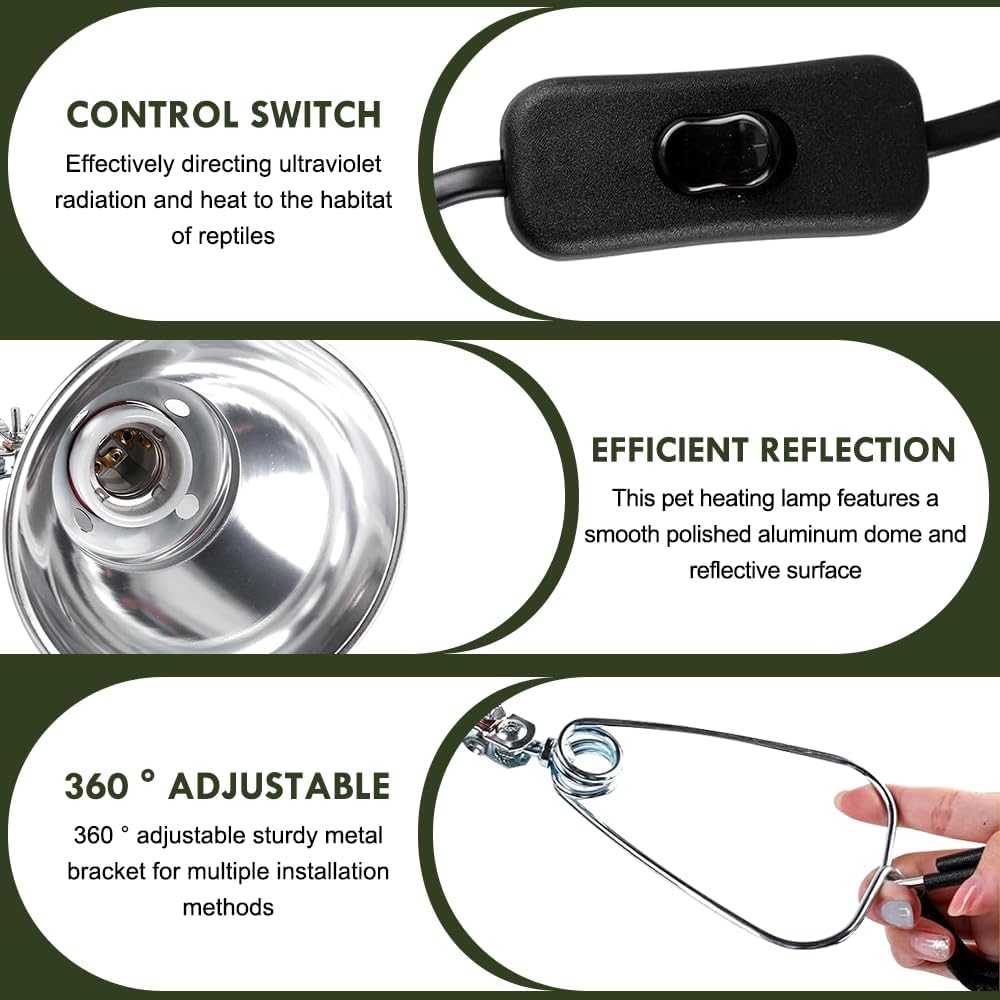 Thumbnail 4 de Aoreun Reptilien Wärmelampe E27 200W