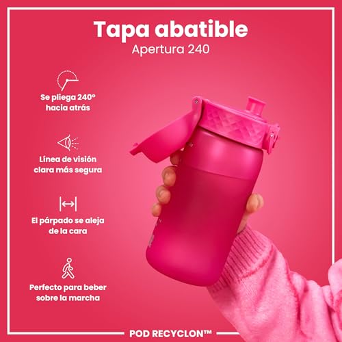 Detalle 1 de ion8 Botella 350 ml para niños, a prueba de fugas 🚰