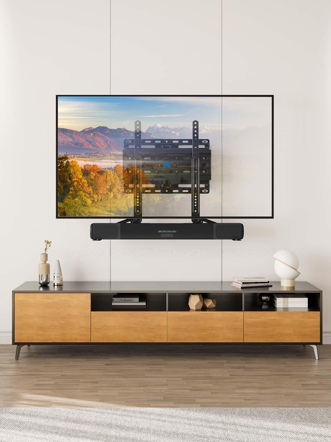Thumbnail 1 de Mounting Dream MD5420-03 Universal Soundbar Halterung – flexible Über-/Untertv-Lösung bis 6,8 kg