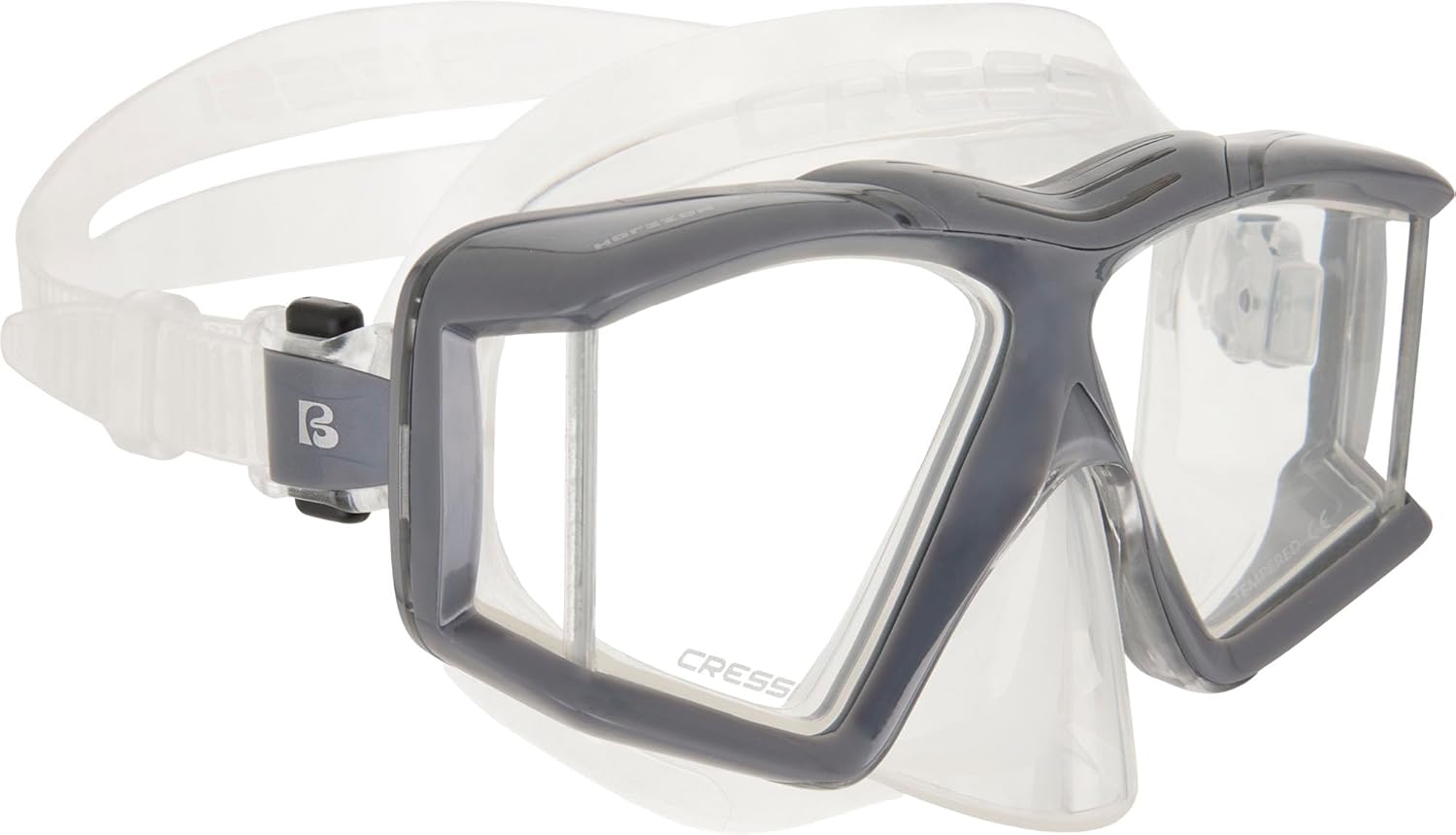 Thumbnail 6 de CRESSI Horizon - Maschera panoramica a 4 vetri e Scilla Top Dry Valve System per immersioni e snorkeling