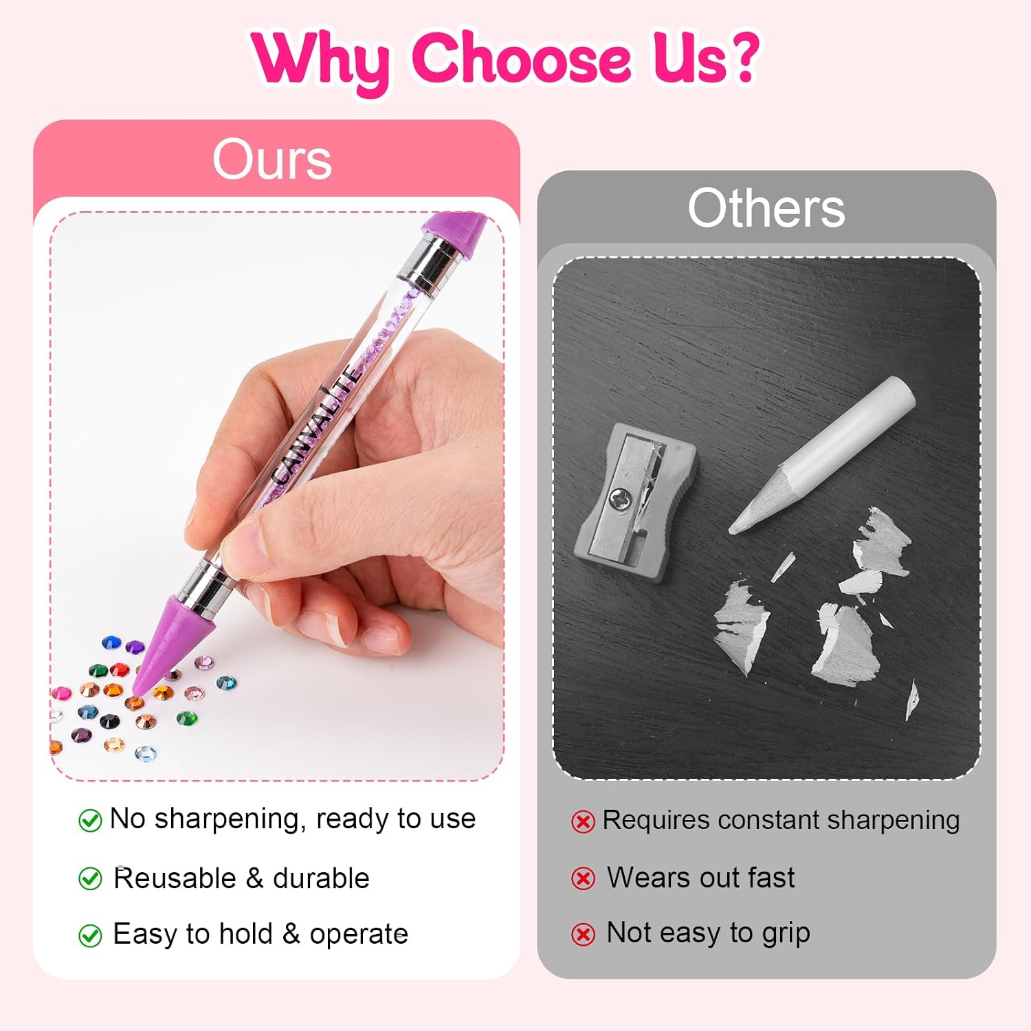 Thumbnail 4 de Canvalite 35000Pcs 40 Colors Jelly Rhinestones — 3mm Resin Flatback Gems for Diamond Art, Bedazzler Kit with Glue