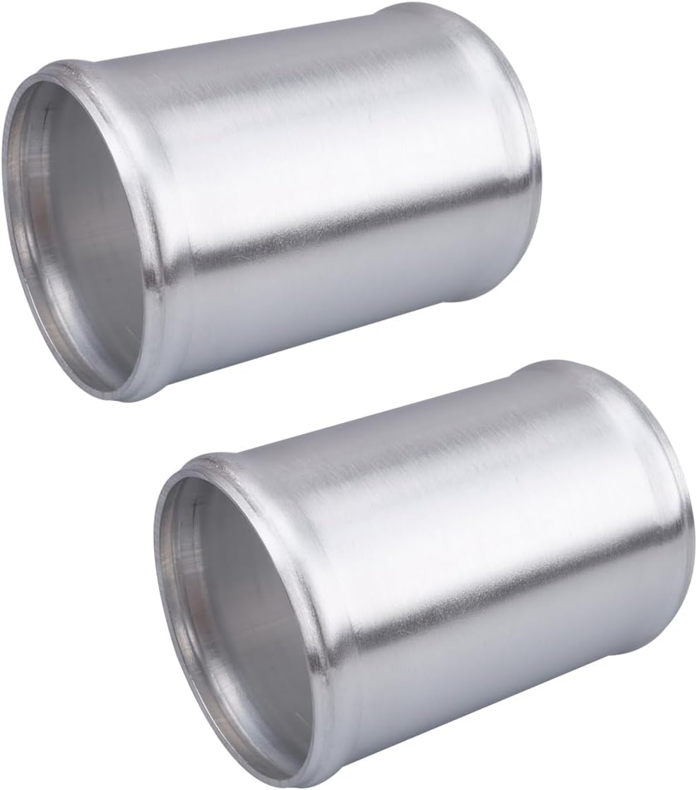 Detalle de AC PERFORMANCE 2.75" (70mm) OD Aluminum Alloy Hose Joiner Silicone Pipe Connector Bead – 4" Length, Pack of 2