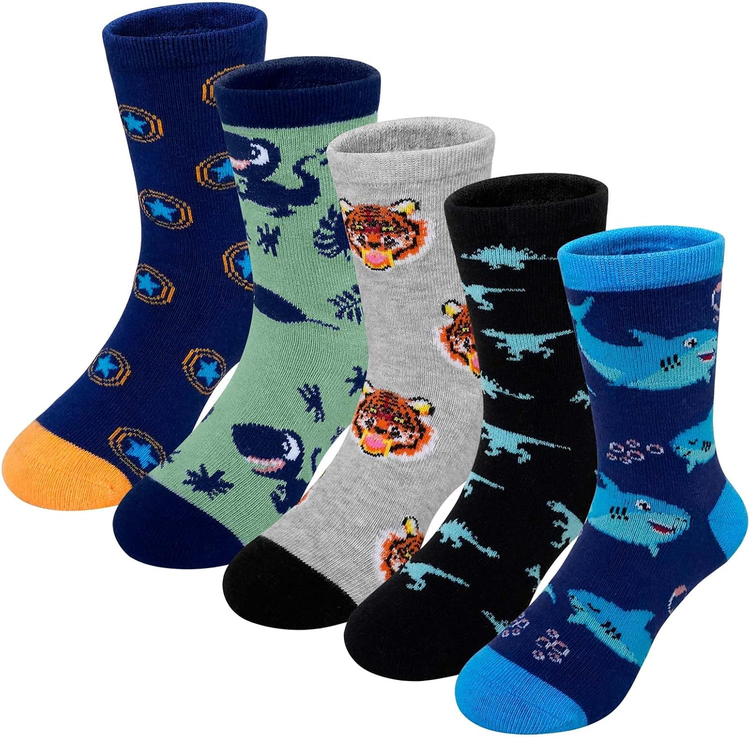 Detalle de LOFIR Chaussettes en coton pour garçons 5 paires
