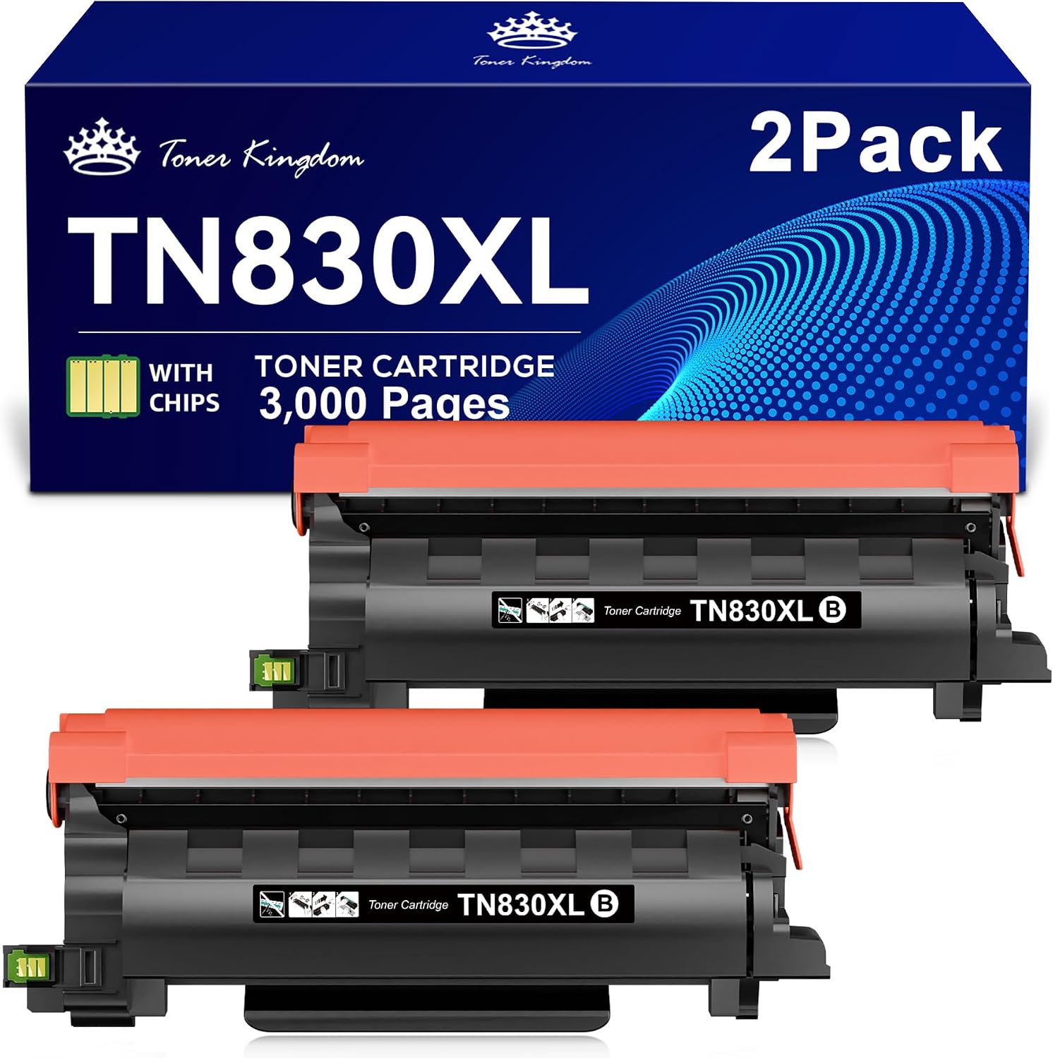 Detalle de Toner Kingdom TN830XL Black Toner Cartridges