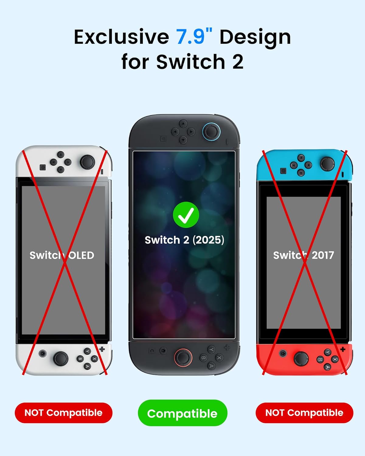 Thumbnail 1 de TRANSNOVO Tempered Glass for Nintendo Switch 2 7.9"