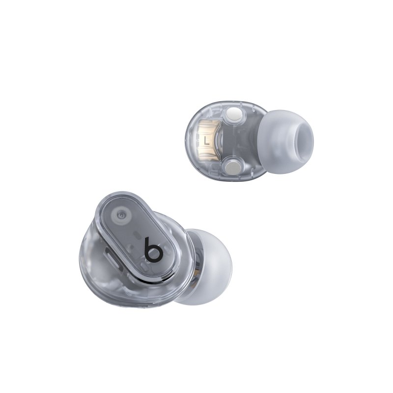 Detalle de Beats Studio Buds+ Inalámbricos: cancelación de ruido activa y Dolby Atmos para un sonido envolvente