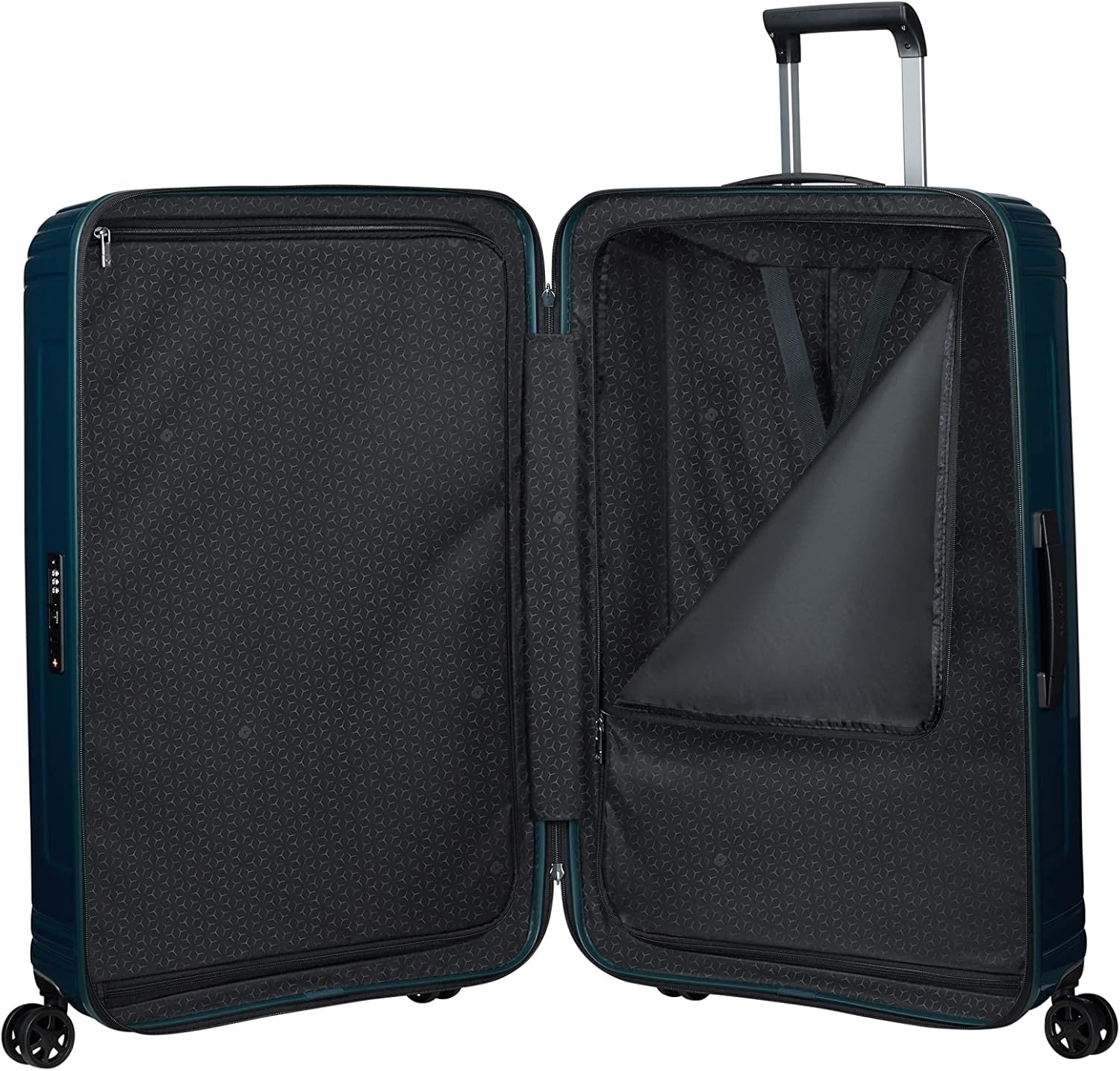 Detalle de Samsonite Neopulse Spinner XL 81 cm – Valigia rigida in policarbonato, Blu metallizzato