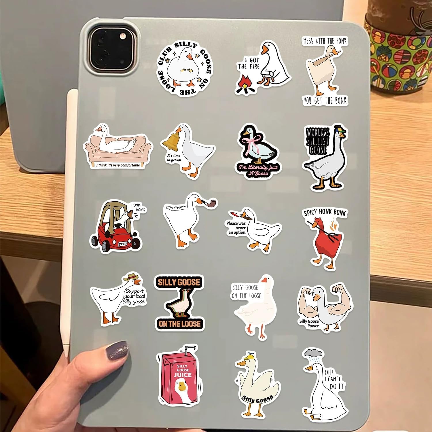 Detalle de Affoto Duck Stickers, 50-Pack Waterproof Vinyl Decals for Smooth Surfaces
