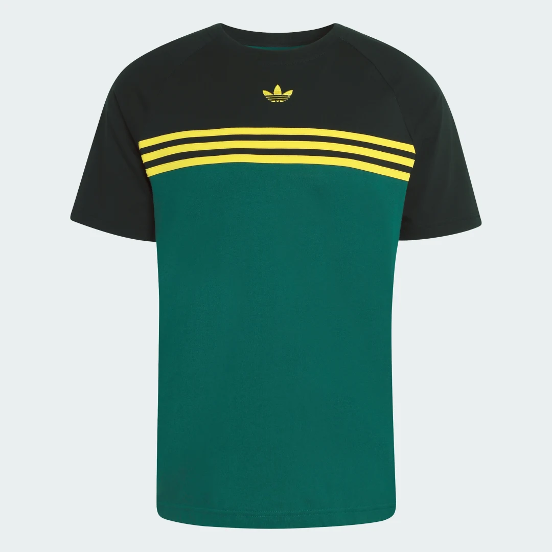 Thumbnail 3 de Camiseta Chest Stripes de Adidas — color verde para uso diario y entreno ligero