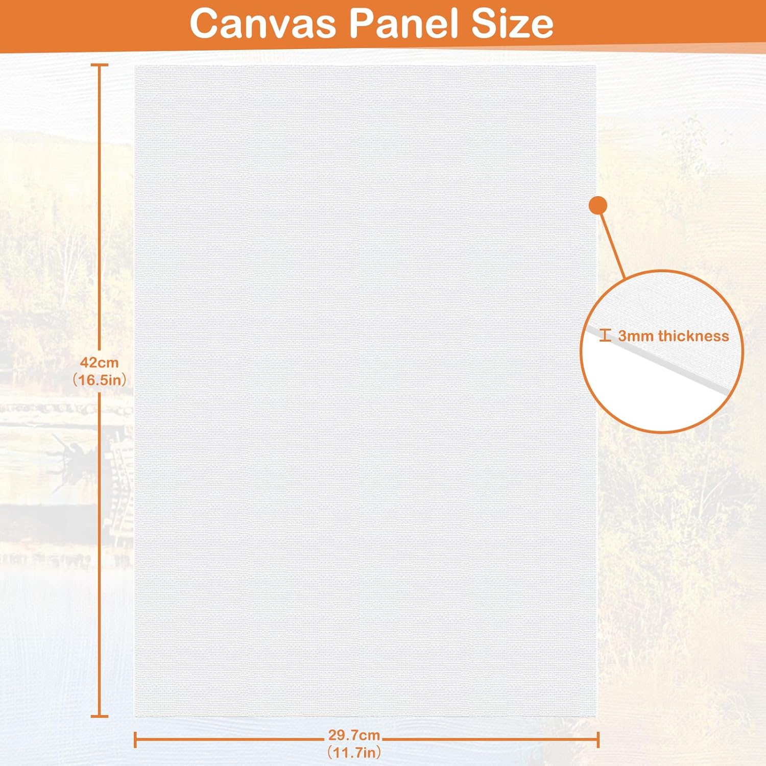Thumbnail 1 de Koncci Lienzo para pintar 29,7x42 cm 🎨
