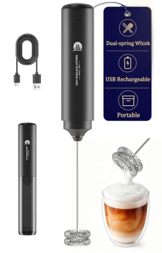 Imagen de New England Stories Handheld Rechargeable Milk Frother Wand en OfertitasTOP