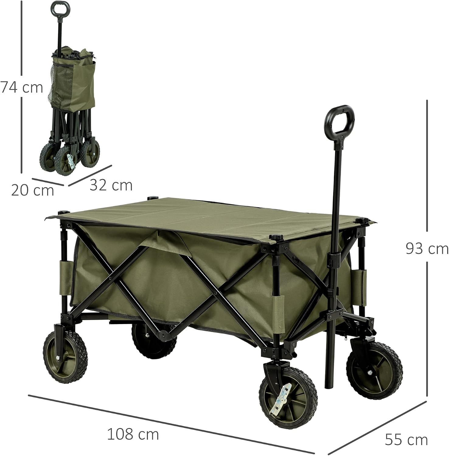 Thumbnail 6 de Outsunny Carro Plegable de Jardín 100 kg
