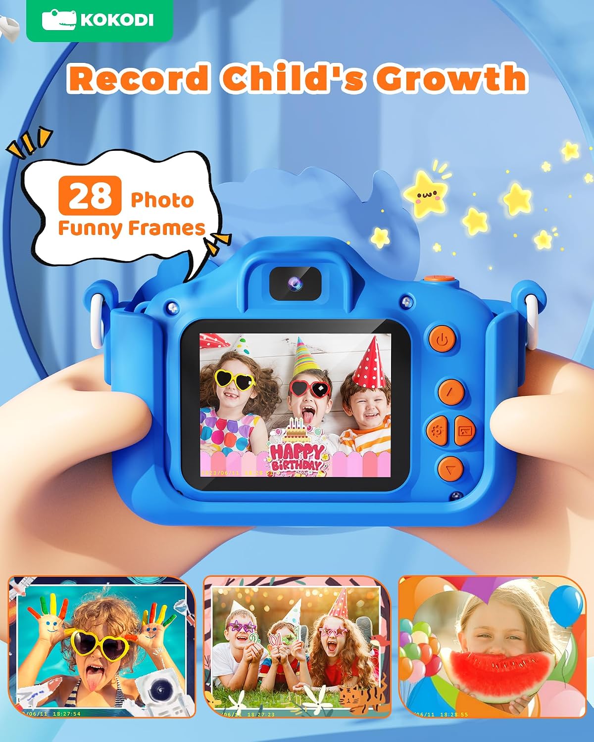 Detalle de KOKODI Kids Camera 1080P for Ages 3–12
