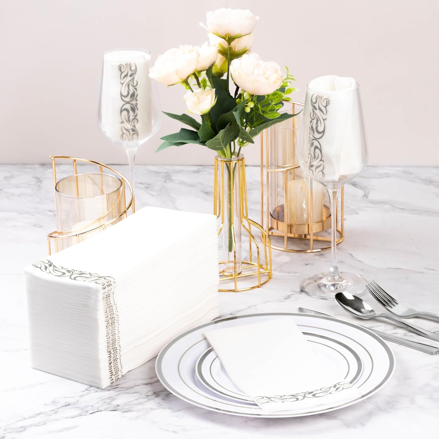 Detalle 2 de Goodluck 50 PCS Linen Feel Napkins