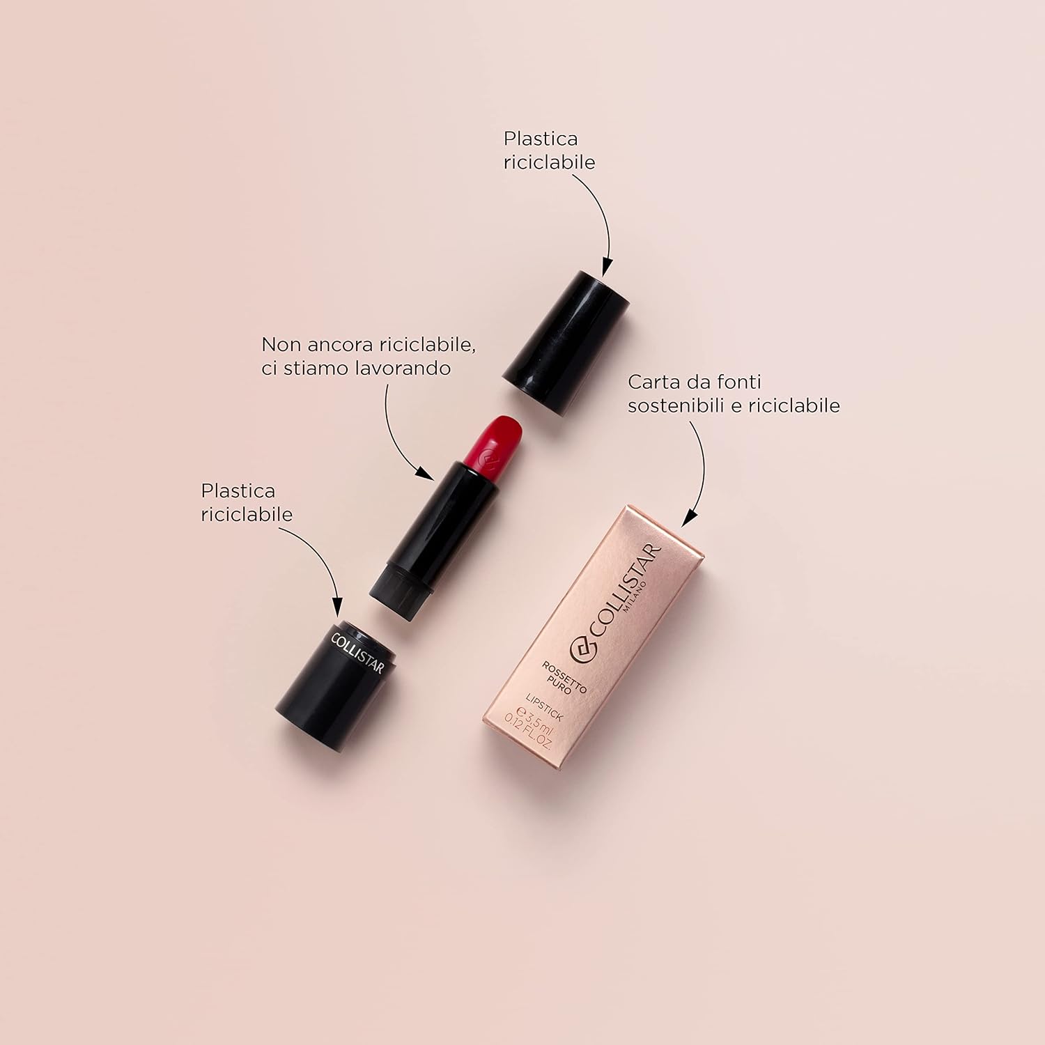 Detalle de Collistar Puro Lipstick Pearly Pink 25