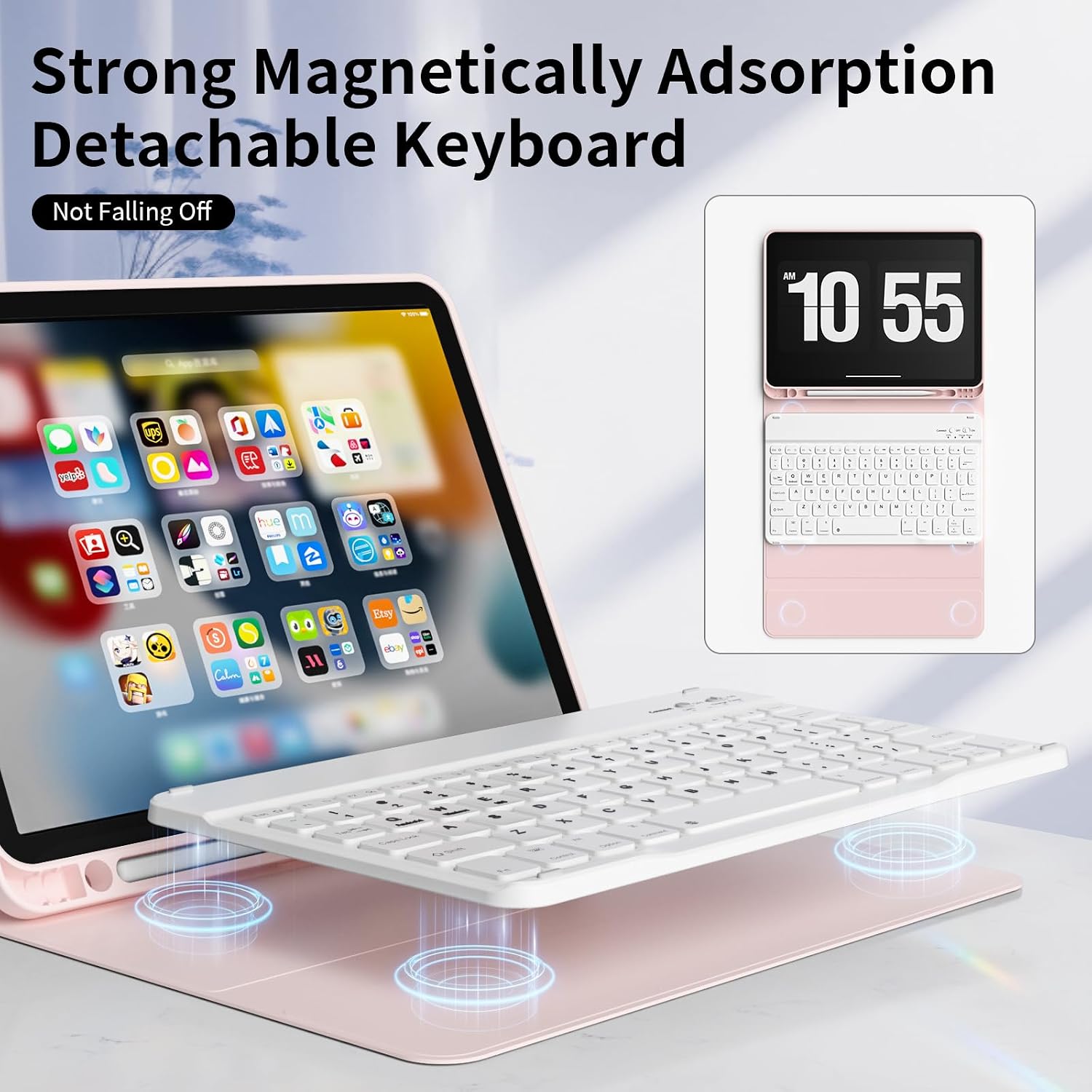 Thumbnail 1 de KVTVOU Keyboard Case for iPad 11th 10.9 Inch