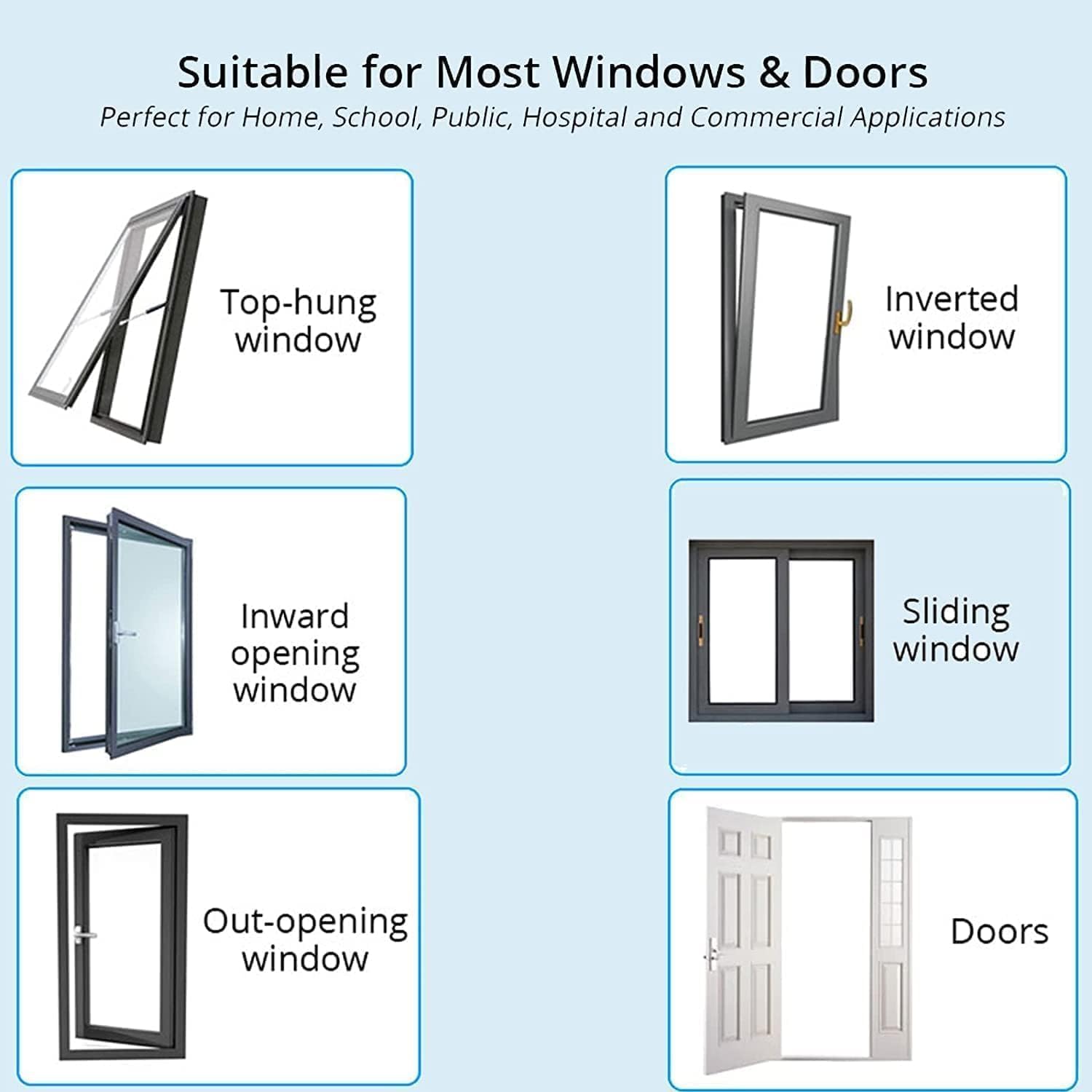 Thumbnail 4 de HOMGEN Window Open Restrictors – 20-Pack for UPVC Windows