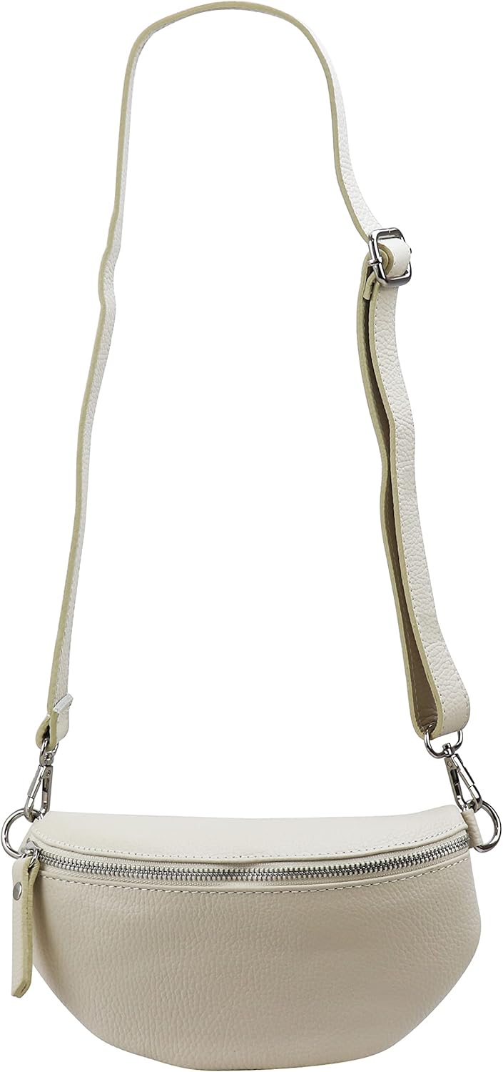 Detalle de SH Leder AVA G292 – Marsupio in vera pelle 23x12 cm, unisex
