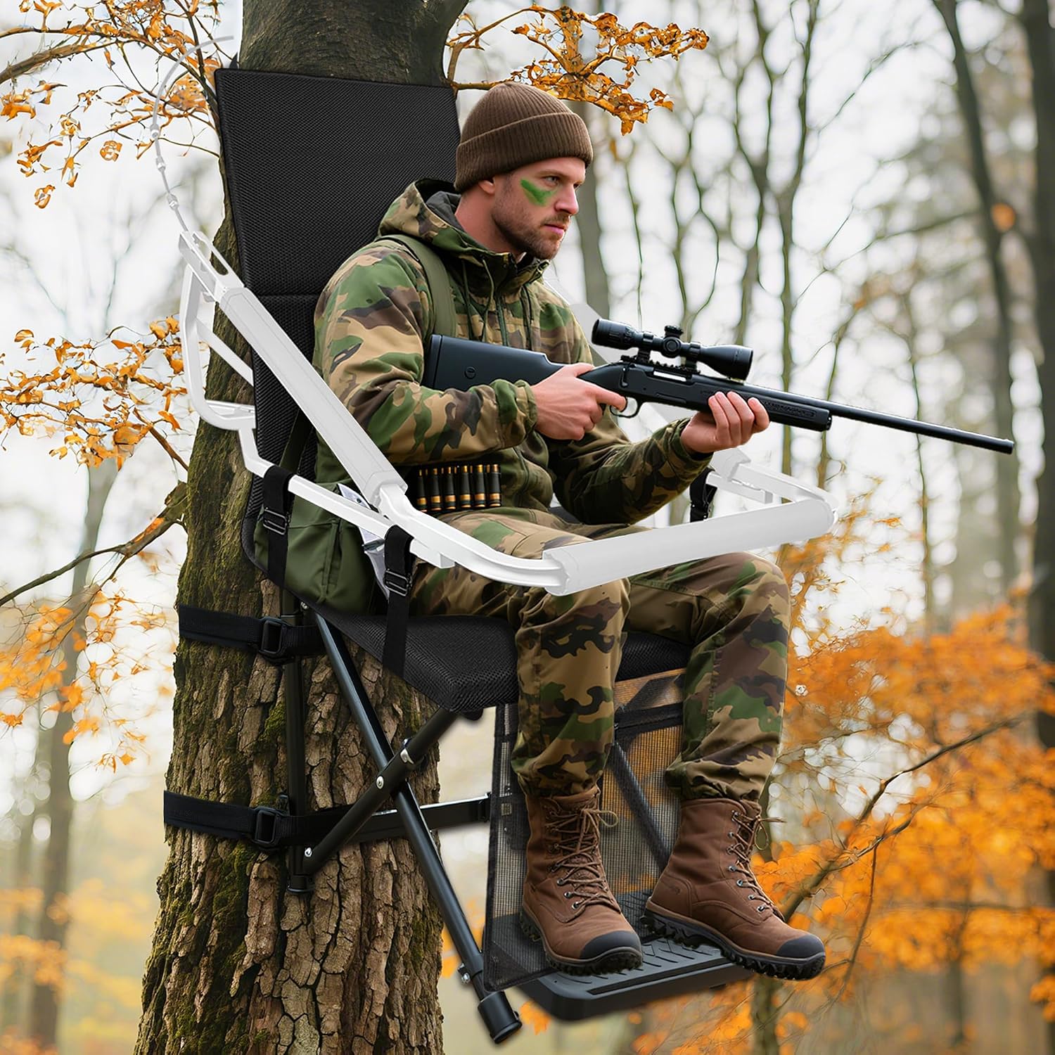 Thumbnail 2 de YVVZHOU Tree Stand Seat Replacement with Pocket