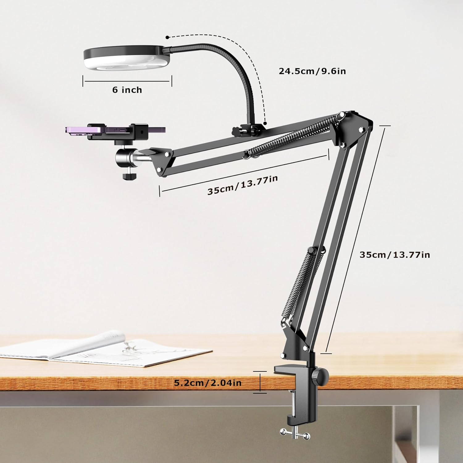 Thumbnail 5 de Overhead Camera Mount 6-inch Ring Light