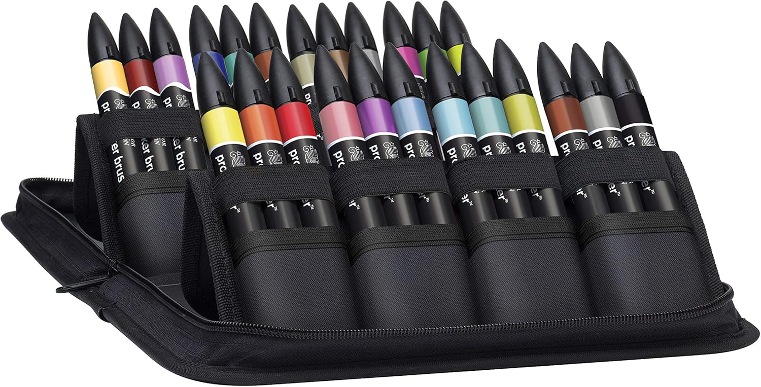 Thumbnail 1 de Winsor & Newton 0290037 Professioneller Layout Mixed Marker 24 Farben Set – Präzises Zeichnen, Design und Layouts