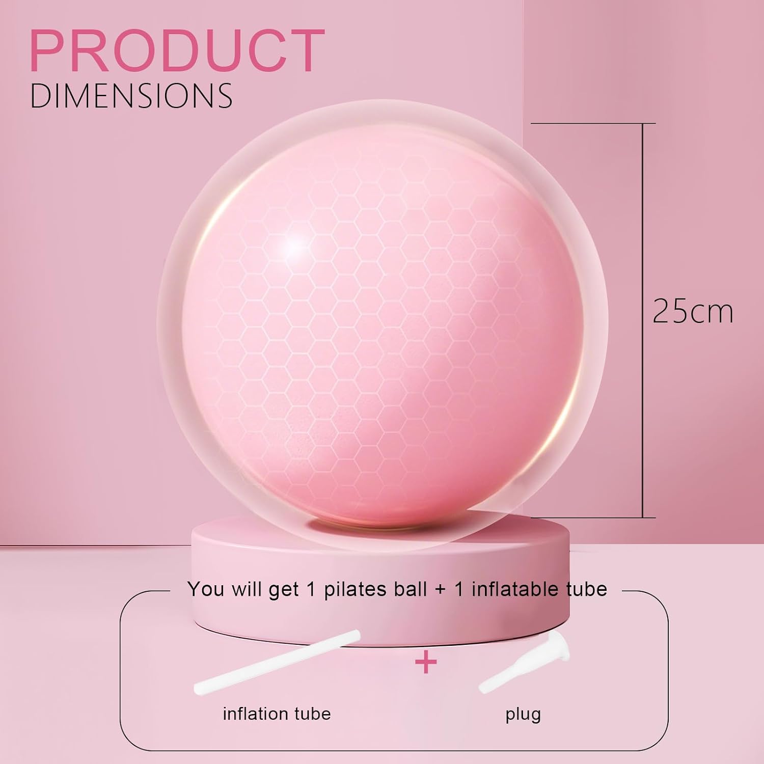Detalle 2 de flintronic Pilates Ballon 25 cm 🧘