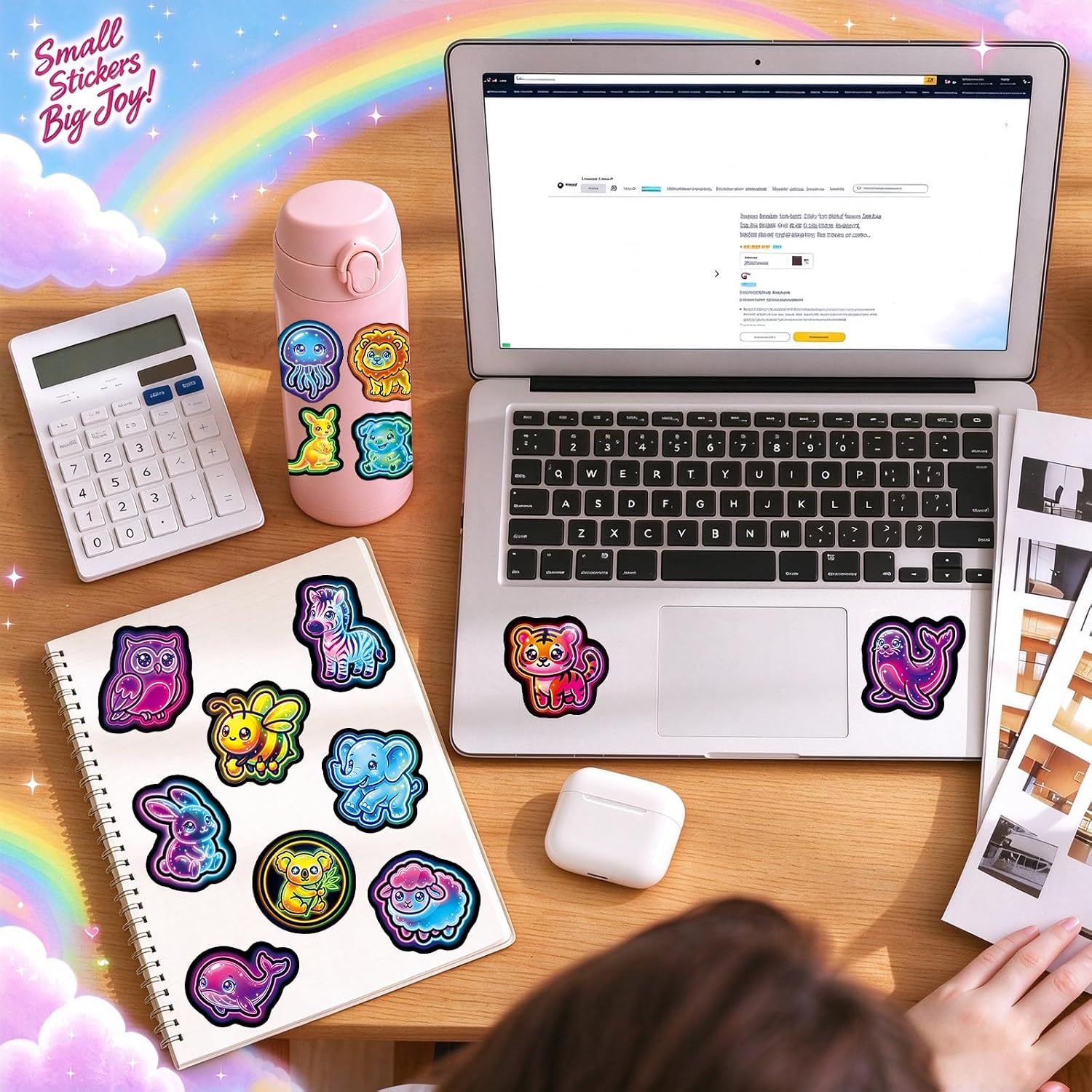 Detalle de Animal Stickers 56-Piece Pack